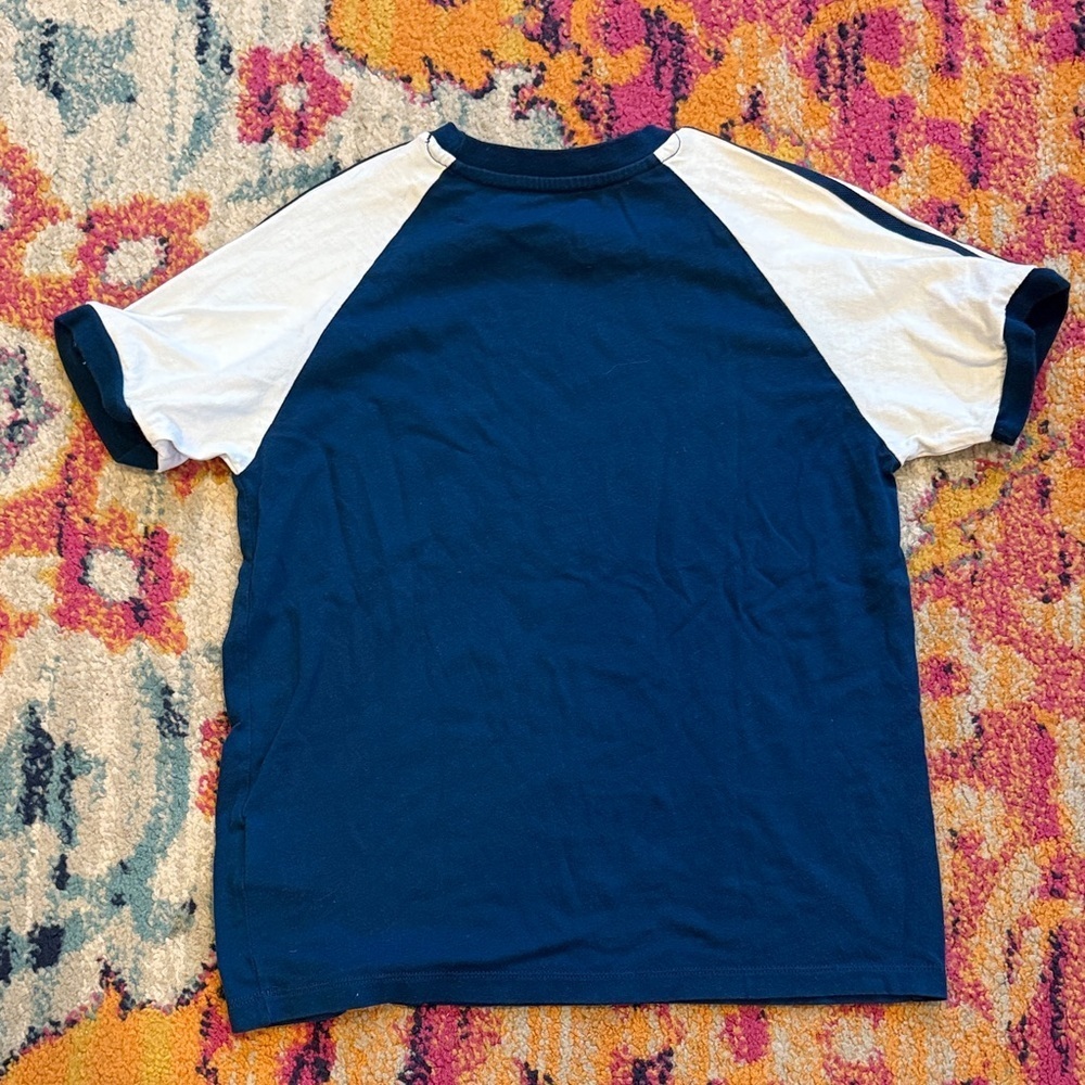 Adidas Classic Blue and White Tee - Picture 3 of 3